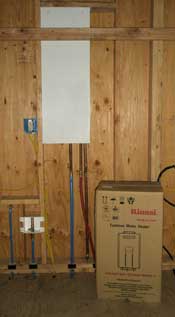 Rinnai on-demand hot water heater